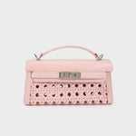 Borsa a mano FRANCESCA INTRECCIATA - ROSE