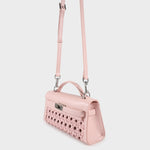 Borsa a mano FRANCESCA INTRECCIATA - ROSE