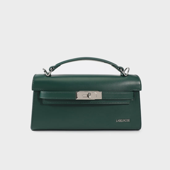 Borsa a mano FRANCESCA - FOREST GREEN
