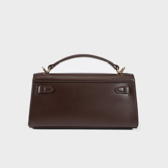 Borsa a mano FRANCESCA - CHOCOLATE
