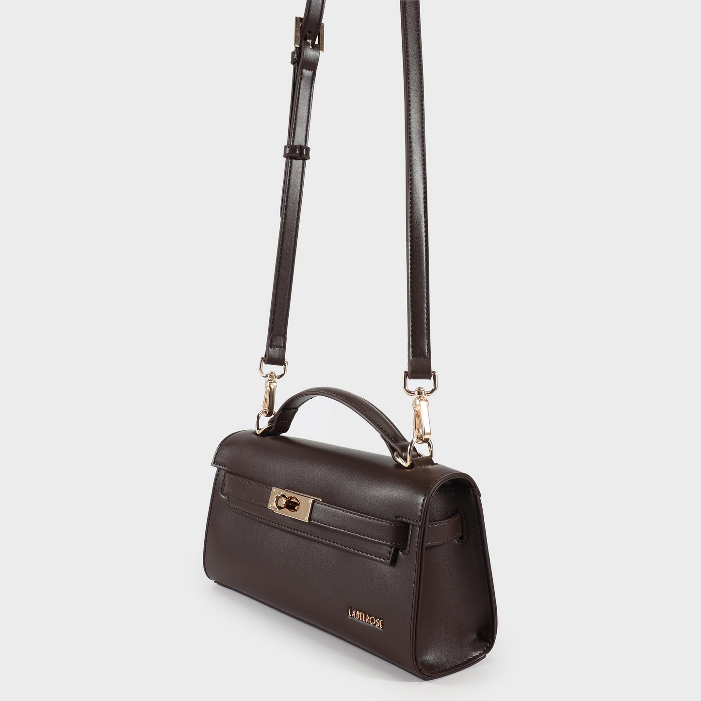 Borsa a mano FRANCESCA - CHOCOLATE