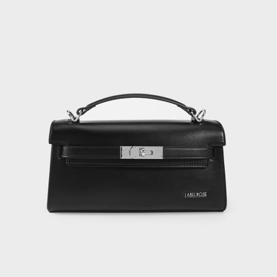Borsa a mano FRANCESCA - JET BLACK SILVER