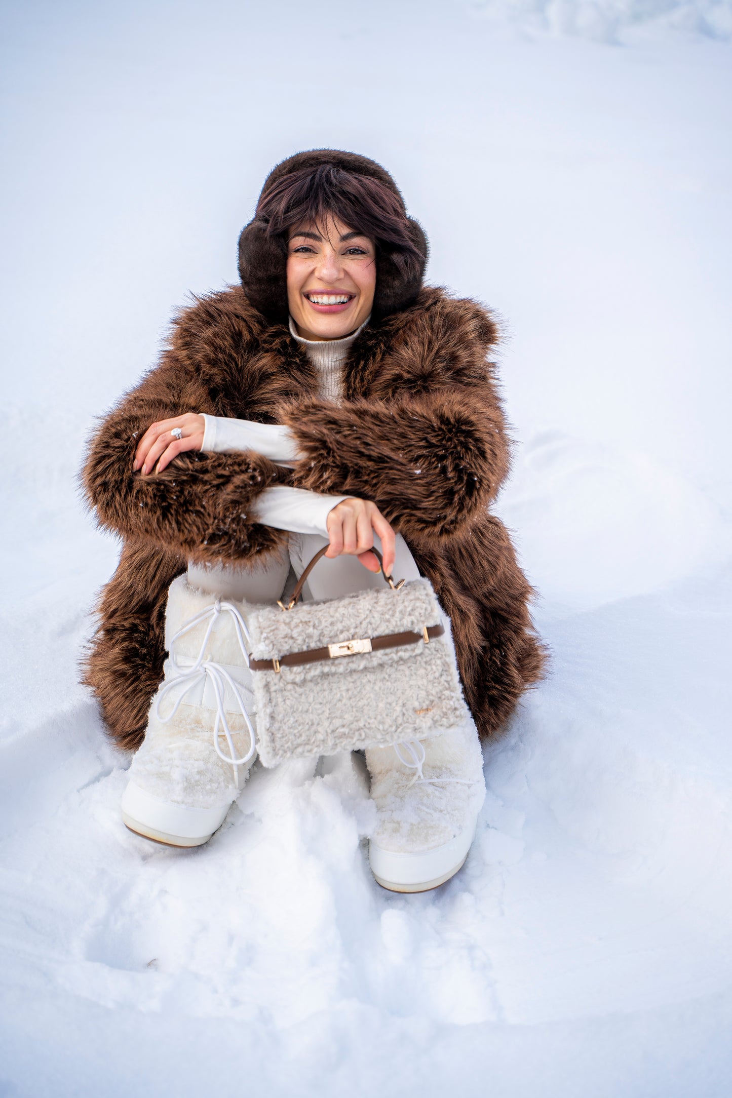 Borsa a mano GRACE TEDDY- CREAM