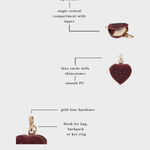 Portamonete  MARGOT HEART WALLET STRASS IN LOVE - GOLD