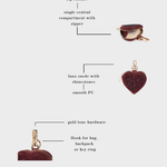 Portamonete  MARGOT HEART WALLET STRASS IN LOVE - GOLD