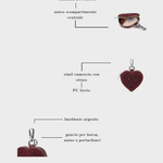 Portamonete  MARGOT HEART WALLET STRASS IN LOVE  - SILVER