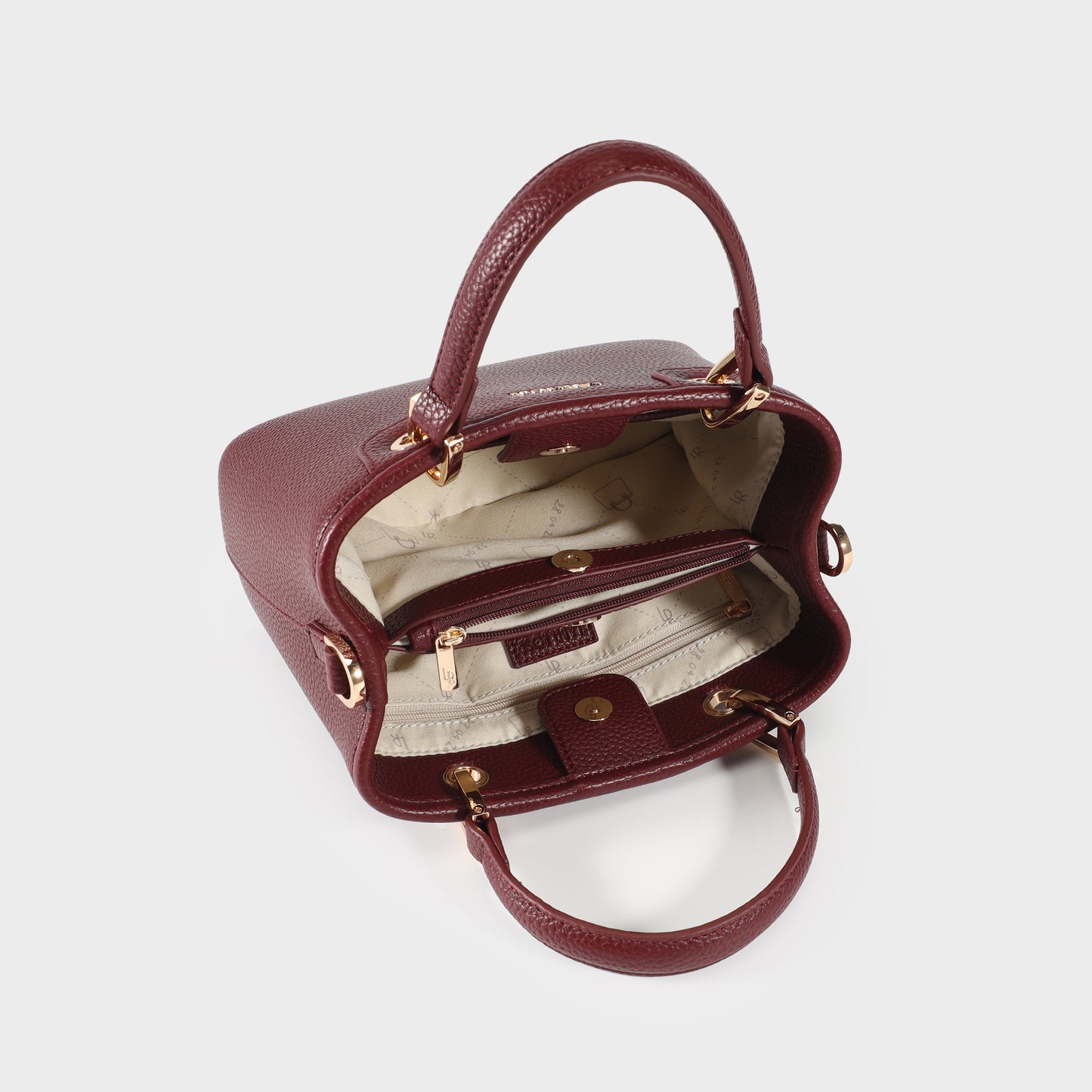 Borsa a mano MARGOT SMALL SUMMER - BURGUNDY