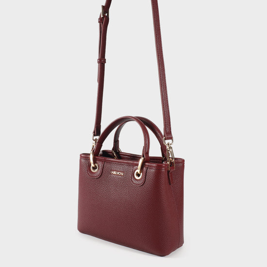 Borsa a mano MARGOT SMALL SUMMER - BURGUNDY