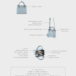 Bolso de mano MARGOT SMALL DENIM LE - AZUL GRISÁCEO