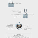 Bolso de mano MARGOT BIG DENIM LE - BLUE GRAY