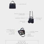 Bolso de mano MARGOT SMALL DENIM LE - INDIGO