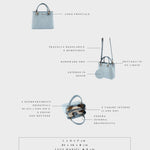 Bolso de mano MARGOT SMALL DENIM LE - AZUL GRISÁCEO