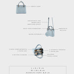 Bolso de mano MARGOT SMALL DENIM LE - AZUL GRISÁCEO