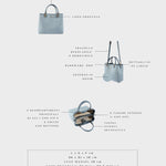 Bolso de mano MARGOT BIG DENIM LE - BLUE GRAY