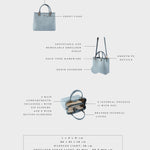 Bolso de mano MARGOT BIG DENIM LE - BLUE GRAY