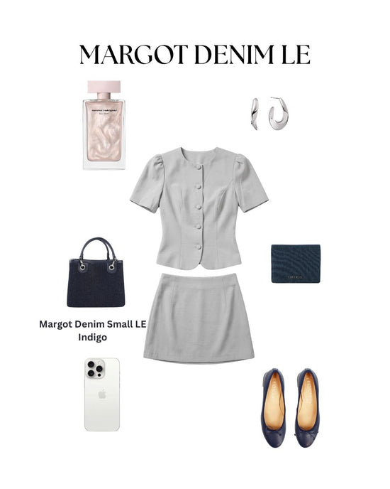 Bolso de mano MARGOT SMALL DENIM LE - INDIGO