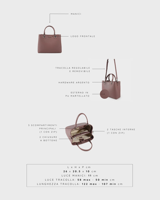 MARGOT BIG SUMMER Handbag - MAUVE