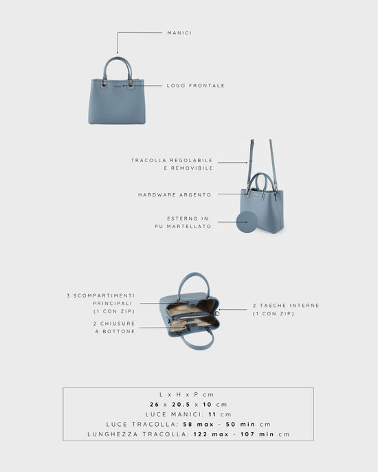 MARGOT BIG SUMMER Handbag - SKY BLUE