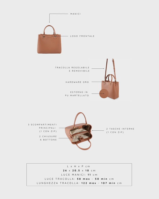 MARGOT BIG SUMMER Handbag - WARM PEACH