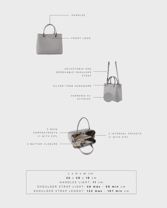 MARGOT BIG SUMMER Handbag - FOGGY BLUE