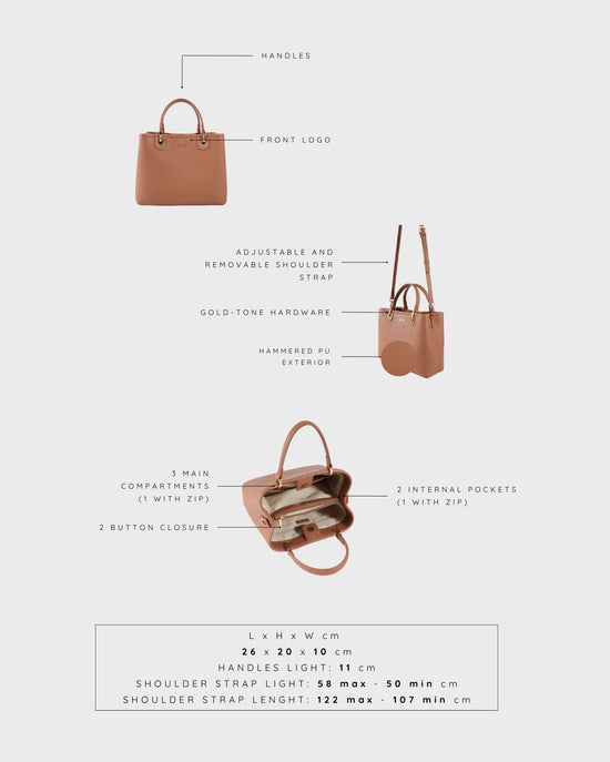 MARGOT BIG SUMMER Handbag - WARM PEACH
