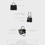Borsa a mano MARGOT BIG SUMMER -  BLACK SILVER