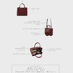 Borsa a mano MARGOT BIG SUMMER - BURGUNDY