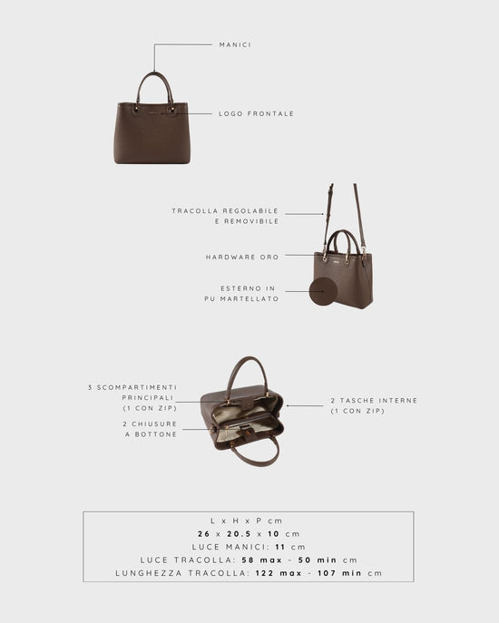 MARGOT BIG SUMMER Handbag - BROWN