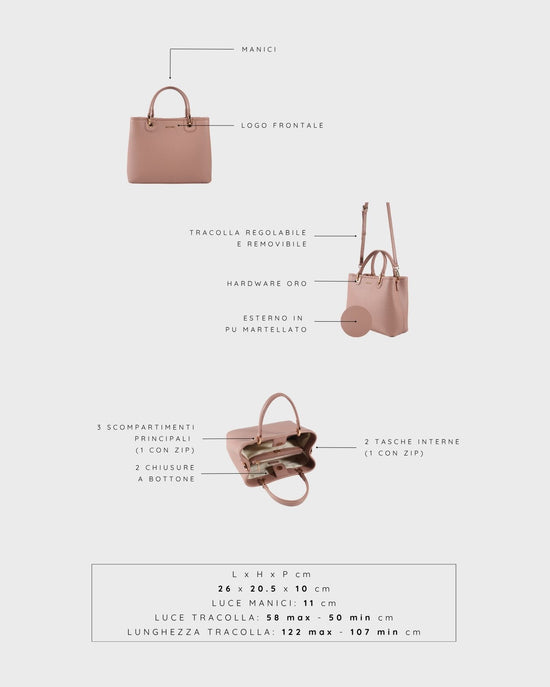 MARGOT BIG SUMMER Handbag - DESERT ROSE