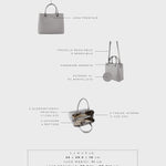 Borsa a mano MARGOT BIG SUMMER - FOGGY BLUE
