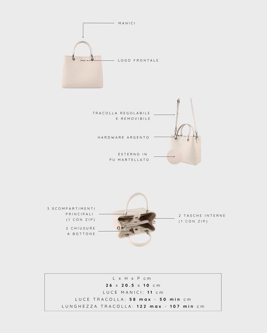 MARGOT BIG SUMMER Handbag - IVORY