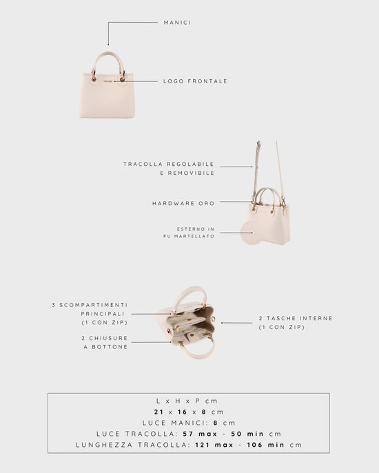 MARGOT SMALL SUMMER Handbag - WHITE