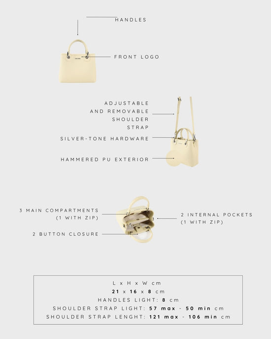 MARGOT SMALL SUMMER Handbag - BUTTER YELLOW