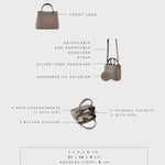 Bolso de mano MARGOT SMALL SUMMER - GRIS