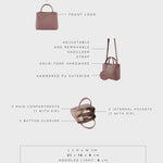 Borsa a mano MARGOT SMALL SUMMER - MAUVE