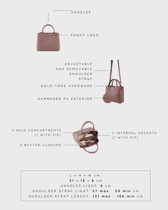 Borsa a mano MARGOT SMALL SUMMER - MAUVE