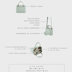 Borsa a mano MARGOT SMALL SUMMER - MINT GREEN