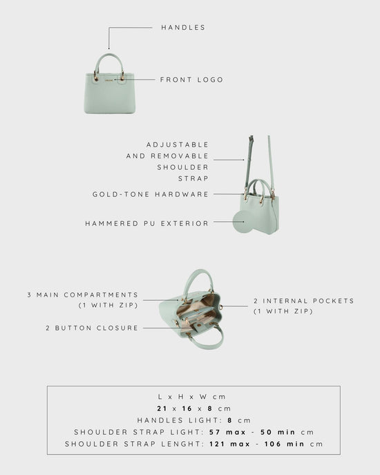 MARGOT SMALL SUMMER Handbag - MINT GREEN