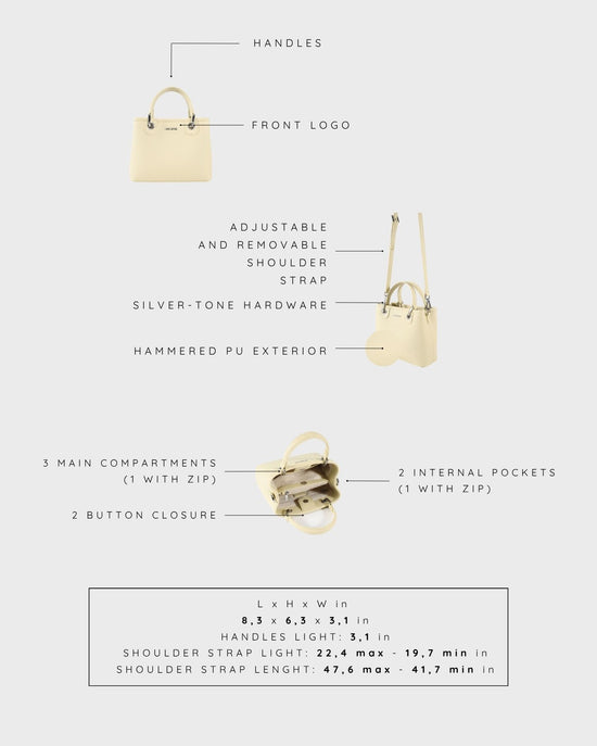MARGOT SMALL SUMMER Handbag - BUTTER YELLOW