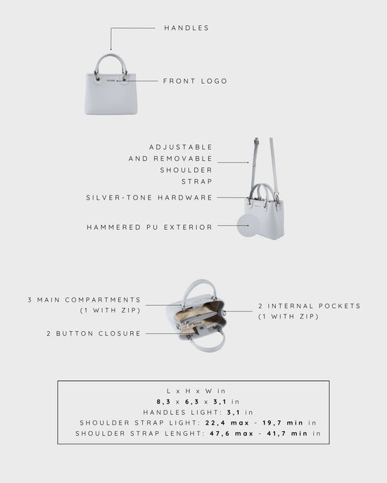 MARGOT SMALL SUMMER Handbag - POWDER BLUE