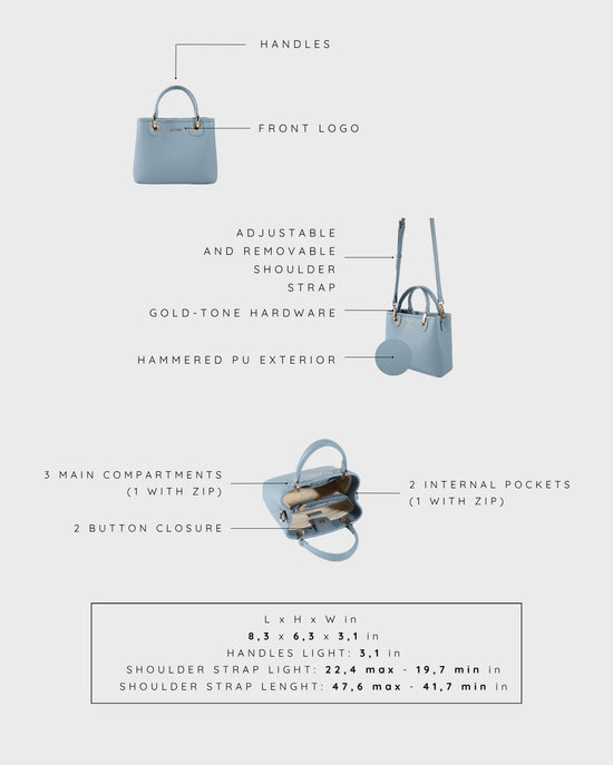 MARGOT SMALL SUMMER Handbag - SKY BLUE