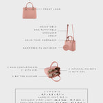 Borsa a mano MARGOT SMALL SUMMER - SUNSET PINK