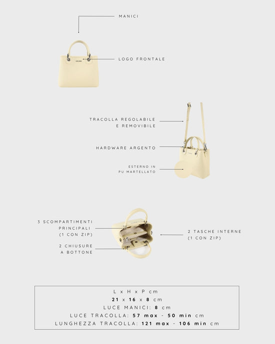 MARGOT SMALL SUMMER Handbag - BUTTER YELLOW