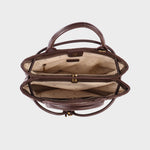 MEGAN Handbag - BROWN CAPPUCCINO