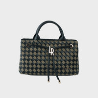 Borsa a mano MEGAN DENIM - BLACK BERRY