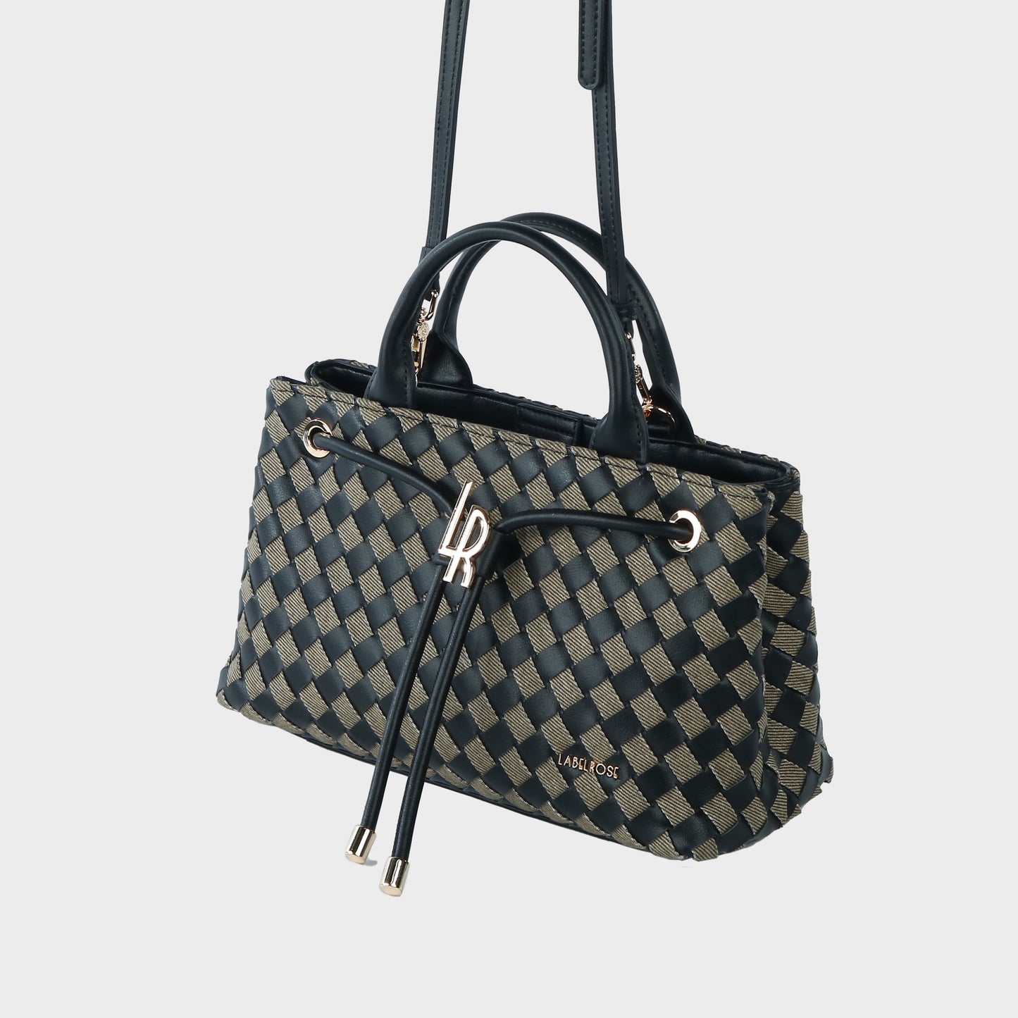 Borsa a mano MEGAN DENIM - BLACK BERRY