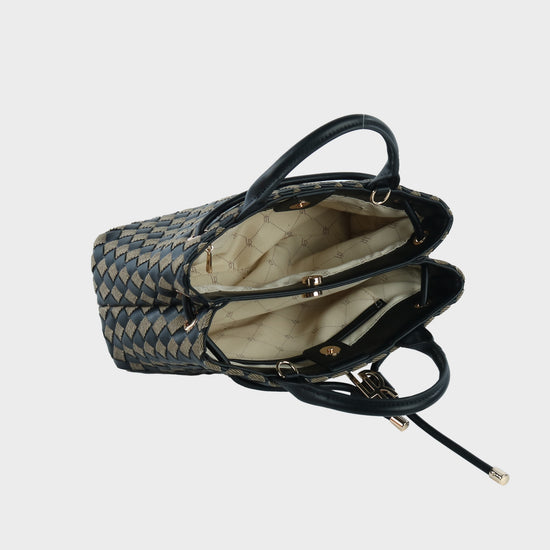 Bolso de mano MEGAN DENIM - BLACK BERRY