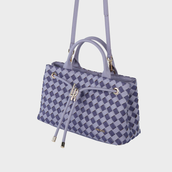 Borsa a mano MEGAN DENIM - VIOLET PLUM