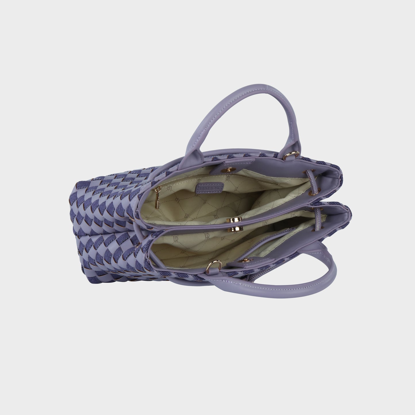 Bolso de mano MEGAN DENIM - VIOLET PLUM