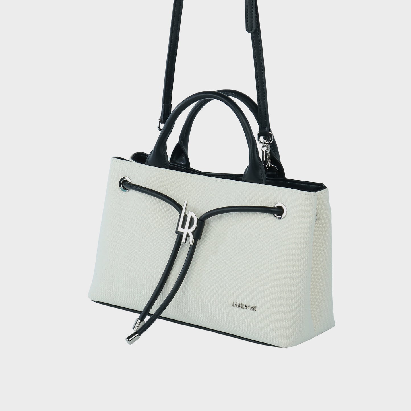 Borsa a mano MEGAN CANVAS - BLACK COCONUT